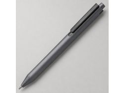 Пластиковая шариковая ручка "Эрика" из RABS, серый/черный