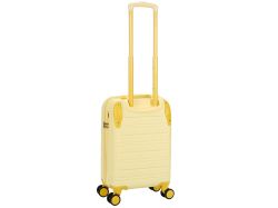 Чемодан TORBER В Отпуск, желтый, ABS-пластик, 36 х 22 х 55 см, 31 л, 2,4 кг