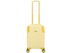 Чемодан TORBER В Отпуск, желтый, ABS-пластик, 36 х 22 х 55 см, 31 л, 2,4 кг