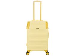 Чемодан TORBER В Отпуск, желтый, ABS-пластик, 42 х 26 х 65 см, 55 л, 3 кг