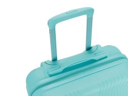 Чемодан TORBER В Отпуск, бирюзовый, ABS-пластик, 41 х 25 х 61 см, 48 л, 2,7 кг