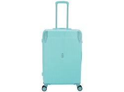 Чемодан TORBER В Отпуск, бирюзовый, ABS-пластик, 48 х 29,5 х 72 см, 80 л, 3,4 кг