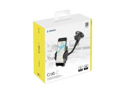 Универсальный держатель Crab 2 для смартфонов, гибкая штанга, черный, Deppa