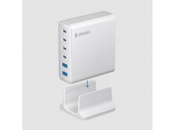 Зарядная станция 4xUSB Type-C, 2xUSB, PD, QC, 160Вт, белый, Deppa