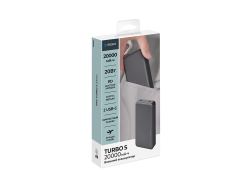 Внешний АКБ NRG Turbo S 20000 mAh, 20Вт, графит, Deppa