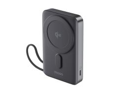 Внешний АКБ NRG MageSafe QI2 10000 мА-ч, 15Вт QI, серый, Deppa