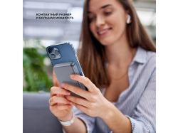 Внешний АКБ NRG Max Qi2.2 10000 мА-ч, 25Вт MageSafe, серый, Deppa