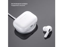 Беспроводные наушники с микрофоном Air Pro 2 ANC, TWS, BT 5.3, 300 мАч, ANC, QI, белый, Deppa