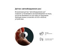 Беспроводные наушники с микрофоном Air Pro 2, TWS, BT 5.3, 300 мАч, QI, белый, Deppa