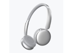 Беспроводные накладные наушники Stereo Light, BT 5.4, 300 мАч, cеребристый, Deppa