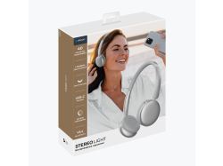 Беспроводные накладные наушники Stereo Light, BT 5.4, 300 мАч, cеребристый, Deppa