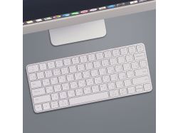 Беспроводная клавиатура Air Keyboard для MAC, Windows, 500 мАч, алюминий, белый, Deppa
