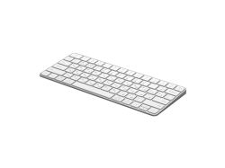 Беспроводная клавиатура Air Keyboard для MAC, Windows, 500 мАч, алюминий, белый, Deppa