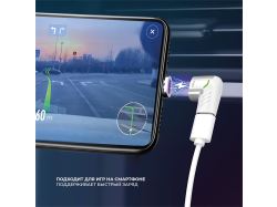 Адаптер USB-С - USB-C, магнитный, белый, Deppa