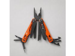 Мультитул Stinger, 107 х 19 мм, 19 функций, сталь, оранжевый корпус, стоунвош, в картонной коробке, в комплекте нейлоновый чехол