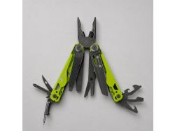 Мультитул Stinger, 107 х 19 мм, 19 функций, сталь, салатовый корпус, стоунвош, в картонной коробке, в комплекте нейлоновый чехол