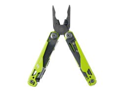 Мультитул Stinger, 107 х 19 мм, 19 функций, сталь, салатовый корпус, стоунвош, в картонной коробке, в комплекте нейлоновый чехол