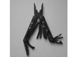 Мультитул Stinger, 113 х 19 мм, 19 функций, сталь, черный, в картонной коробке, в комплекте нейлоновый чехол