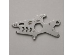 Мини-мультитул карманный Stinger, 60 x 31 мм, 5 функций, акула, нержавеющая сталь, серебристый, в блистере