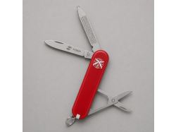 Нож перочинный Stinger, 65 мм, 7 функций, материал рукояти АБС-пластик (красный), в картонной коробке
