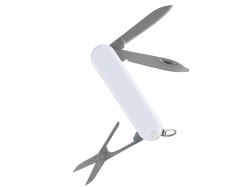 Нож перочинный Stinger, 65 мм, 7 функций, материал рукояти АБС-пластик (белый), в картонной коробке