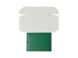 Коробка подарочная Zand XL белая с вкладкой, зеленый