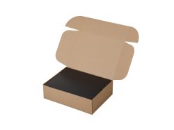 Коробка подарочная Zand XL крафт с вкладкой, черный