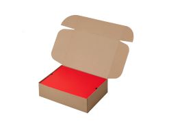 Коробка подарочная Zand XL крафт с вкладкой, красный
