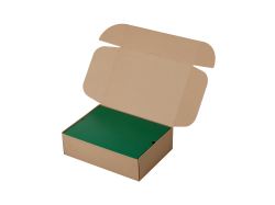 Коробка подарочная Zand XL крафт с вкладкой, зеленый
