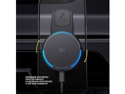 Автомобильный держатель MageSafe QI2 Flex, черный, Deppa