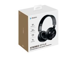 Беспроводные накладные наушники Stereo Style, BT 5.3, 400мАч, черный, Deppa