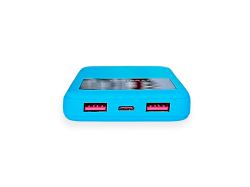 Внешний аккумулятор Kris soft touch, 10000mAh (Голубой)