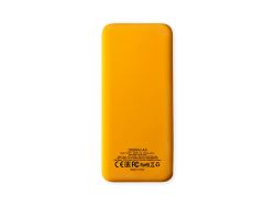 Внешний аккумулятор Kris soft touch, 10000mAh (Жёлтый)