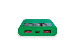 Внешний аккумулятор Kris soft touch, 10000mAh (Зелёный)