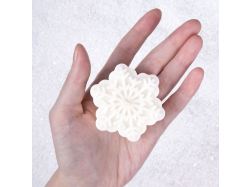 Свеча Snowlight 1, белая, 6 см