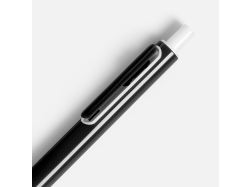 Ручка шариковая Outliner, черная с белым