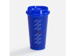 Стакан с крышкой Color Cap, ver.2, синий
