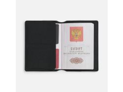 Обложка для паспорта Detalli, черная