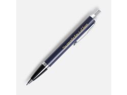 Ручка шариковая Parker IM Core Matte Blue CT, темно-синяя с черным