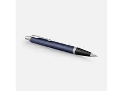 Ручка шариковая Parker IM Core Matte Blue CT, темно-синяя с черным