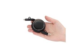 Складной кабель с переходниками pocketCoil, черный