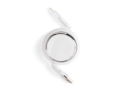Складной кабель с переходниками pocketCoil, белый