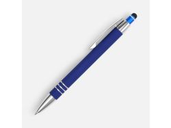 Ручка шариковая Sansen Soft Touch со стилусом, синяя