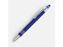 Ручка шариковая Sansen Soft Touch со стилусом, синяя