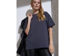 Футболка Oversize Premium, темно-серая (антрацит)