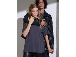 Футболка Oversize Premium, темно-серая (антрацит)