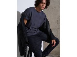 Футболка Oversize Premium, темно-серая (антрацит)