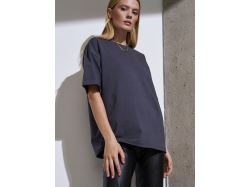 Футболка Oversize Premium, темно-серая (антрацит)