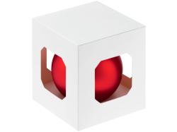 Елочный шар Finery Matt, 8 см, матовый, темно-красный