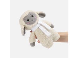 Мягкая игрушка Beastie Toys, овечка с белым шарфом, ver.2